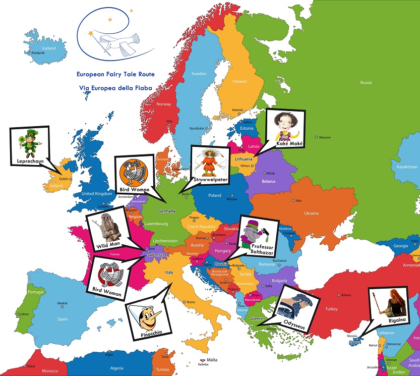 via europea della fiaba